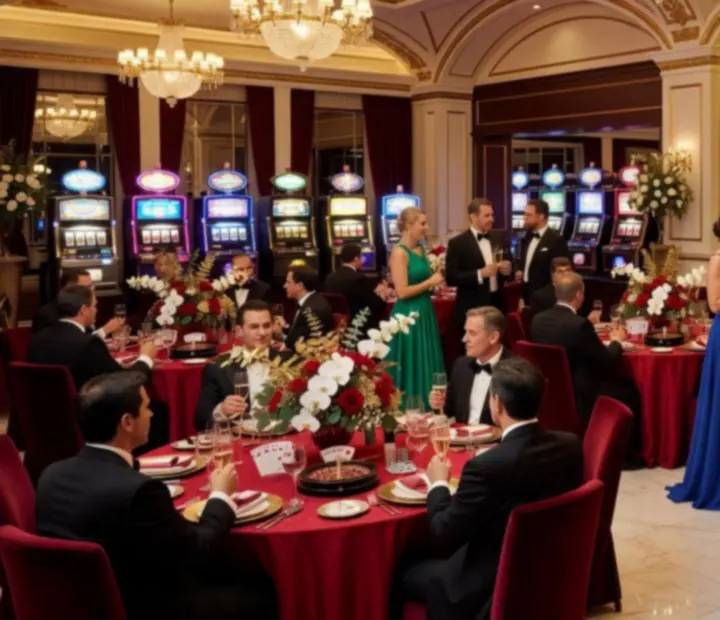 Događanja i večernja atmosfera u interijeru Adrian Casino restorana