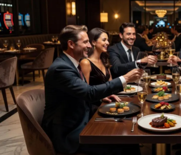 Par uživa u gourmet večeri u Adrian Casino restoranu