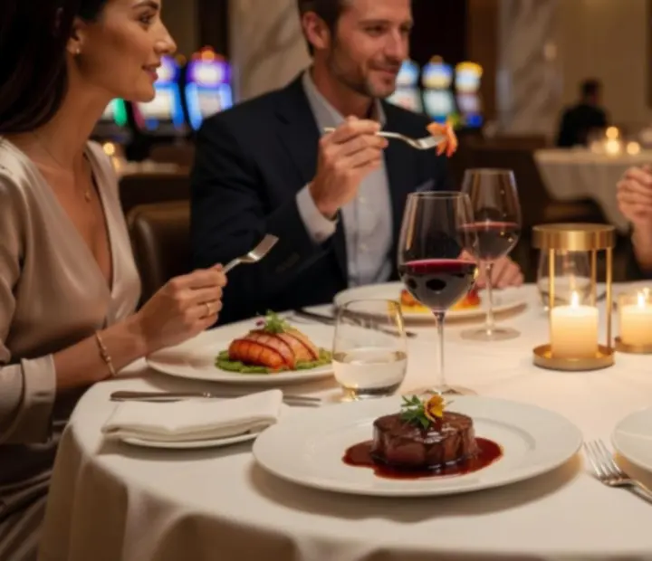 Gourmet večera poslužena u Adrian Casino restoranu